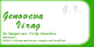 genoveva virag business card